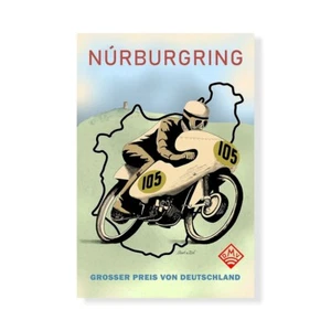 Stampa su Tela su Carta Poster o Quadro Rogan Mark Nurburgring Motor Racing 1949 - Picture 1 of 2