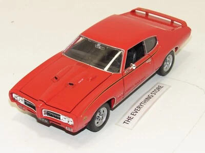 WELLY 69 PONTIAC GTO THE JUDGE 1:24 ORANGE NO BOX FREE SHIP - Image 1 of 4