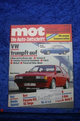 Mot 5/81 VW Santana Scirocco 2 Passat Td Honda Quintetto Porsche 911 Sc - Immagine 1 di 2