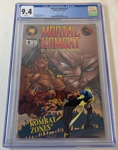 1994 Malibu MORTAL KOMBAT #4 ~ CGC 9.4 ~ Blood & Thunder - Picture 1 of 2