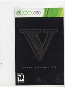GTA V Xbox 360 MANUAL ONLY Authentic NO TRACKING - Picture 1 of 1