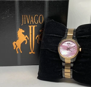 Jivago Jolie JV3212 Women's Gold & Black Stainless Steel Analog Dial Watch BW177 - Picture 1 of 12