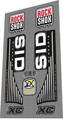 Rock Shox Sid Hydra Air XC SUSPENSION DECAL S...