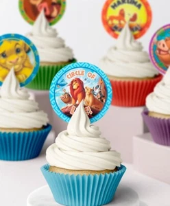 Edible Lion King Icing Wafer cupcake Topper Birthday Decorations - Foto 1 di 3