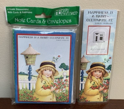 New Mary Engelbreit 3D Birdhouse Happiness Is A Habit Bookmark Blank Note Card - Image 1 of 2