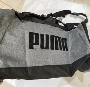 Puma Accelerator Duffel Bag Mens Travel Casual Gray/Black NWT - Picture 1 of 6