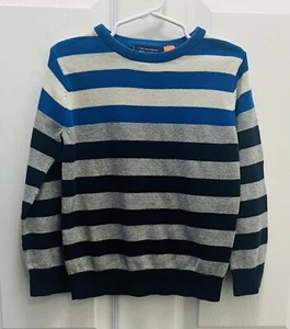 The Children's Place Boys Knit Sweater / Striped Gray and Blue / Size 4T - Picture 1 of 4