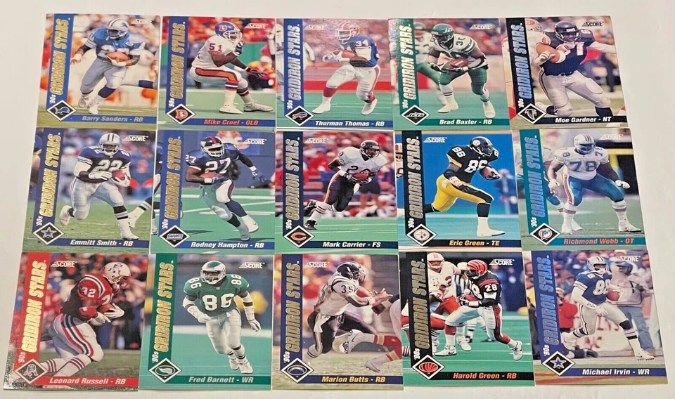 1992 Score Football '90s GRIDIRON STARS Complete Your Set, You Pick One - Image 1 of 2