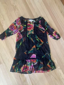 Anthropologie Moulinette Soeurs 100% Silk Dress Top Sz XS - Picture 1 of 7