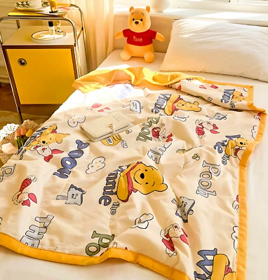 Disney Winnie the Pooh Edredón de Verano Genial Ligero Edredón Pooh Oso Manta Foto 1 de 4