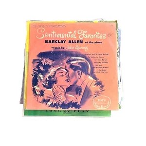 Sentimental Favorites-Barclay Allen(piano)John Laurenz 10" Tops Vinyl Lp Record - Imagen 1 de 2