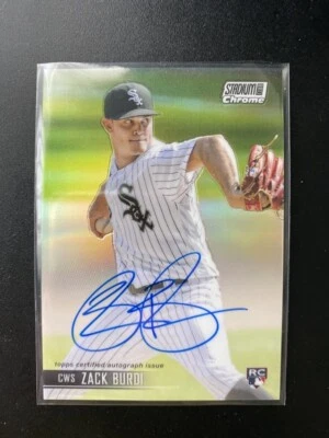 2021 Stadium Club Chrome Autographs #SCCAVZB Zack Burdi White Sox - Image 1 of 2