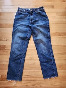 Jeans donna PacSun taglia 26 lavaggio medio jeans vita alta cotone orlo tagliato - Foto 1 di 8