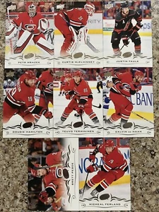 2018-19 Upper Deck Series 2 Carolina Hirricanes Team Set 7 Cards Mrazek Hamilton - Picture 1 of 1