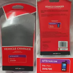 VERIZON WIRELESS UTSTARCOM XV6700 VEHICLE CHARGER SEALED - Picture 1 of 8