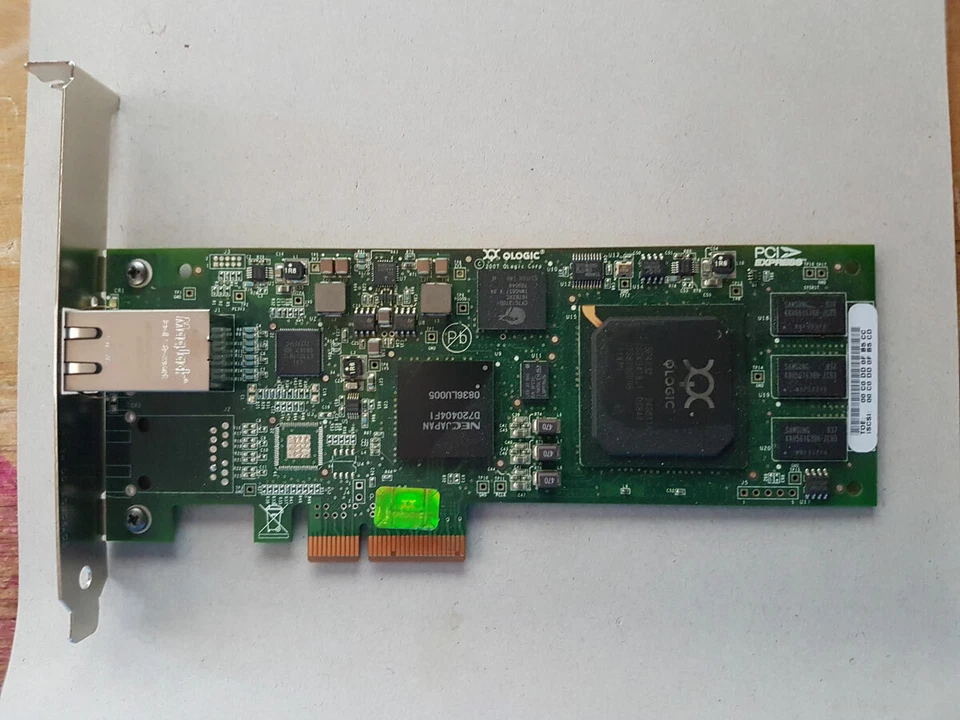 QLOGIC 1-Port 1GB PCI-E Host BUS Adapter Card QLE4060C sn xx8246 - Image 1 of 2