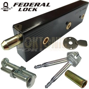 Federal Enfield Garage Door Locks Bolts R/H Or L/H Singles High Security MK5 - Picture 1 of 9