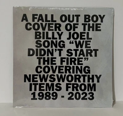 FALL OUT BOY WE DIDN'T START THE FIRE 7" LIMITED VINYL NEW IN HAND Foto 1 de 3