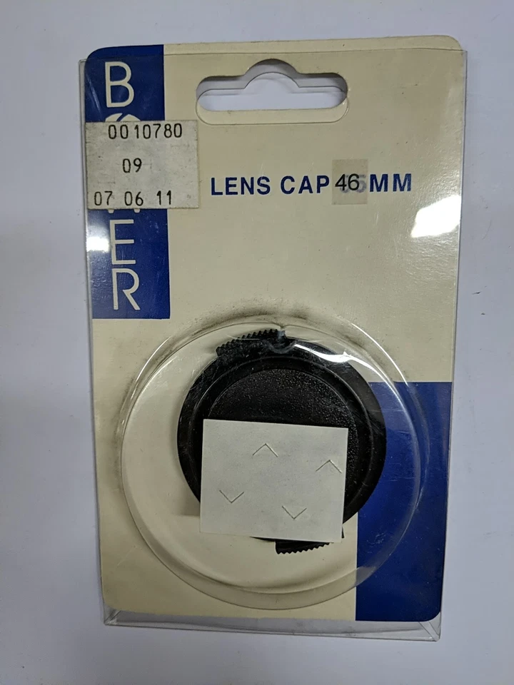 Tapa de lente Bower 46 mm Snap-On (borde-pellizco) ~ CP-46 ~ Protección contra polvo e impactos Foto 1 de 3