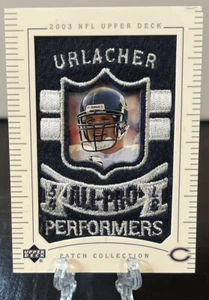 Brian Urlacher 2003 UD All-Pro Performers hergestellte Patch-Sammlung. " ""LESEN"" - Bild 1 von 2