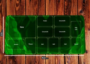Grüne Spielermatte für Descent Legends of the Dark, Spieler Armaturenbrettmatte für Spiele - Bild 1 von 1