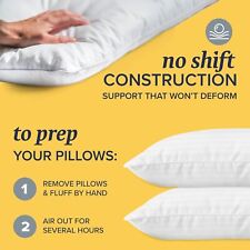 Beckham Hotel Collection Bed Pillow King Size Set of 2 - Microfiber Pillow