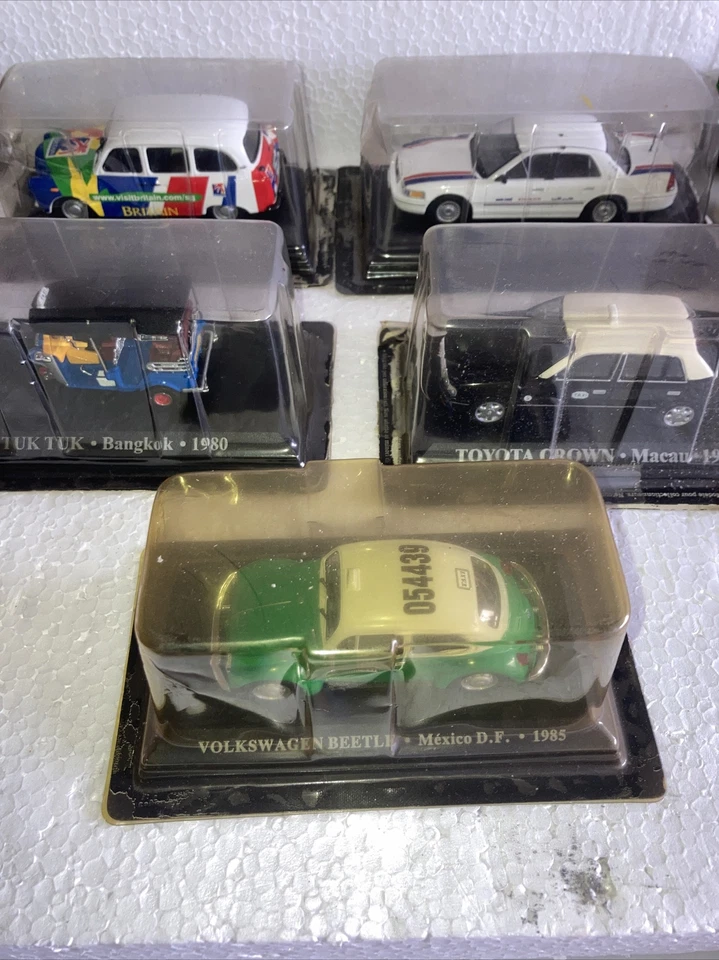Lot (N11) Volkswagen Tuk Tuk Toyota FX4 Ford Miniature Cars Collection - Image 1 of 4