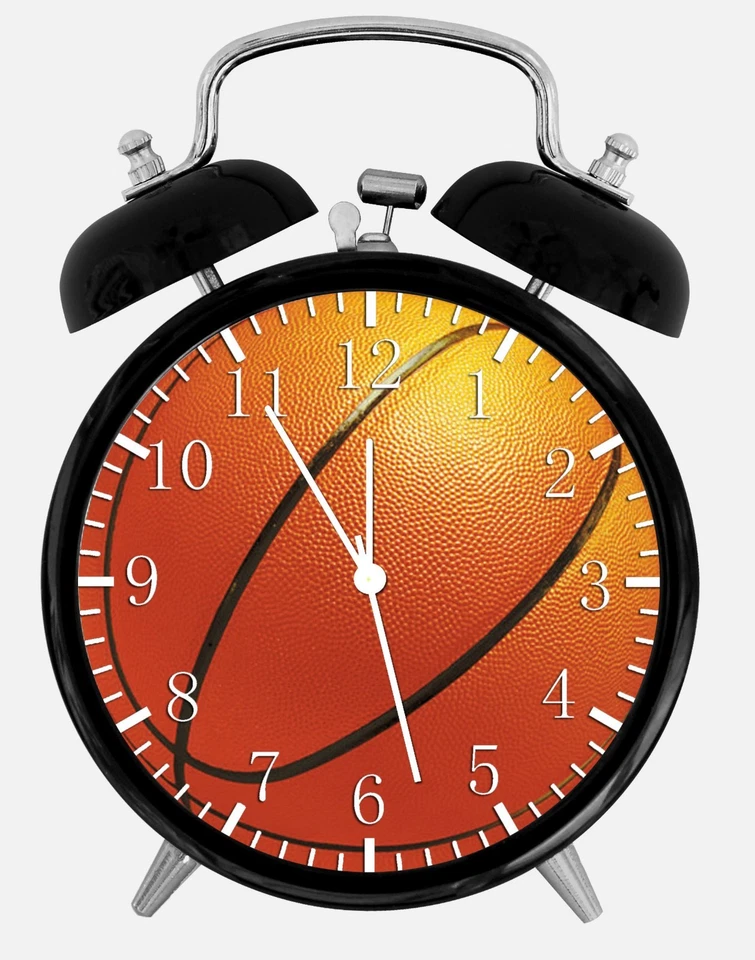 Basketball Sport Alarm Desk Clock 3.75" Room Office Decor X32 Nice For Gift - Image 1 of 1