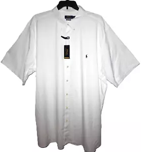 Polo Ralph Lauren Performance Herren Kurzarm Hemd TALL 3XLT Stretch Weiß - Bild 1 von 7