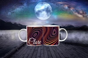 Choose personalised psychedelic design mug - gift ideas, present, birthday - Picture 1 of 11
