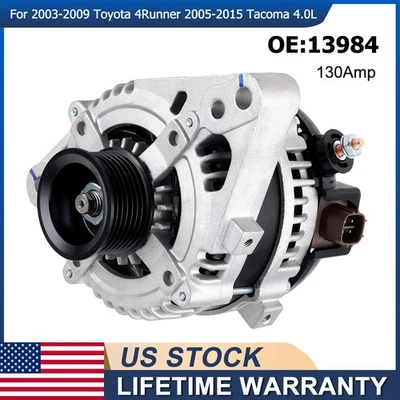 Alternator 13984 11139 for 2003-2009 Toyota 4Runner 2005-2015 Toyota Tacoma 4.0L - Image 1 of 4