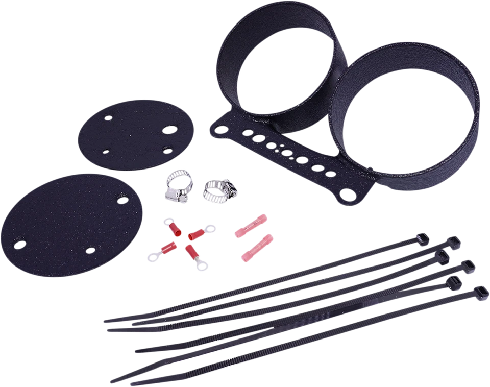 Drag Specialties 2210-0545 montagem calibre duplo preto enrugado - Imagem 1 de 1