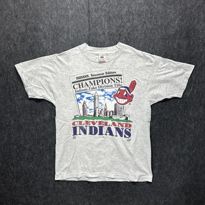 Camiseta vintage 1996 Cleveland Indians Division Champions cosida única talla Foto 1 de 4