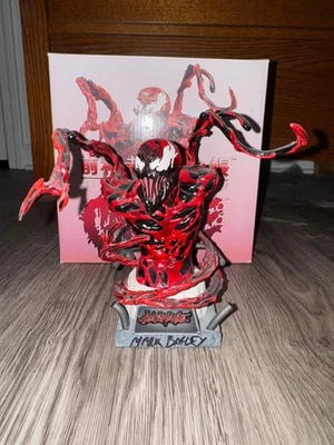 Busto/Estatua Carnage Marvel Art Asylum #3962/6500 *FIRMADO* por Mark Bagley Foto 1 de 4