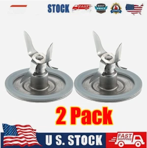 2 Pack Ice Crusher Blender Blade Cutter 4961-011 with Gasket for Oster Osterizer - Picture 1 of 5