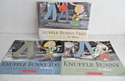 Knuffle Bunny Book Lot  Of 3 Mo Willems Book Bundle Foto 1 de 2
