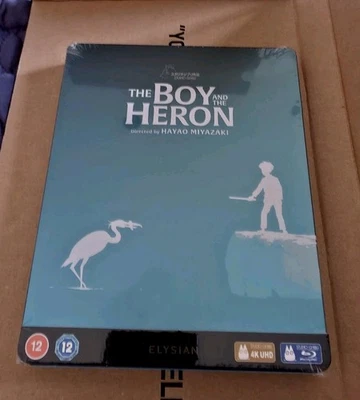The Boy and the Heron Limited Edition Steelbook [2 Disc] 4K UHD + Blu Ray NEW - Image 1 of 2