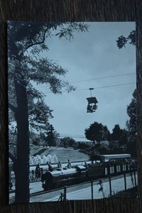 Postcard Germany Stuttgart Killesberg 1950 Gartenschau Zug train Seilbahn Bahn - Bild 1 von 1