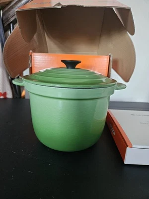 Le Creuset Cocotte Every Rice Pot 20 cm with Inner lid Rosemary Enamel Cast Iron - Image 1 of 4