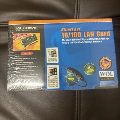 Sealed in the box Linksys (LNE100TXV4) Network Adapter - Image 1 of 3