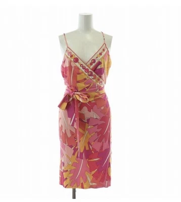 EMILIO PUCCI Pink kaleidoscope wrap dress made in Italy IT 40 / UK 8 / US 6 - Image 1 of 4