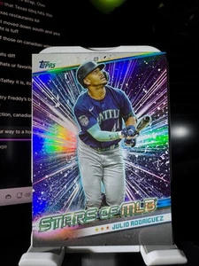 2024 Topps Series 1 Julio Rodriguez Stars of MLB #SMLB-16 Mariners - Picture 1 of 2