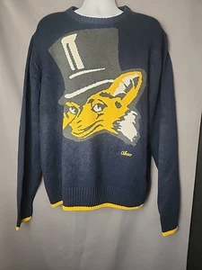 Vintage Y2K Akoo Herren Rundhals Pullover GR. 3X Akoo Fox Zylinder Hut Priorität - Bild 1 von 18