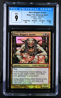 WORT, BOGGART AUNTIE Lorwyn Foil Rare CGC 9 Q++ MTG EDH [Nostalgium] - Image 1 of 2