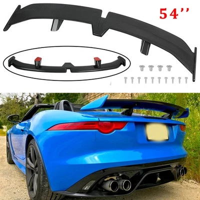 Alerón trasero estilo PRO 54" carbono labio de ala para Jaguar tipo F cupé 2014-25 Foto 1 de 4