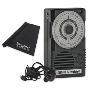 Wittner QM 2 Metronom Taktell Schwarz inklusive Ohrhörer mit keepdrum Tuch - Bild 1 von 8