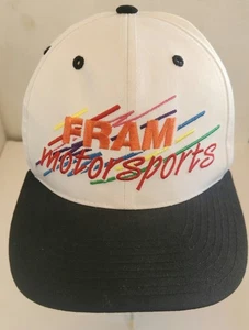 Vintage 90's FRAM Motorsports ANNCO Snapback Cap Colorblock  - Bild 1 von 7