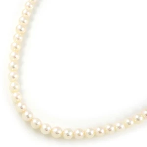 TASAKI Necklace Balance Akoya Pearl 750(18K) Sakura Gold (Pink) Gold - Picture 1 of 9