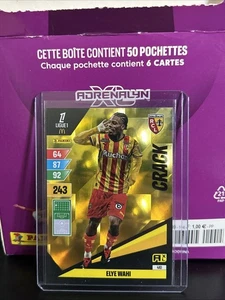 PANINI ADRENALYN XL 2024-25 LIGUE 1 ELYE WAHI CARD #410 CRACK FOIL RC LENS - Bild 1 von 2