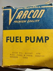 Vntg Varcon Fuel Pump 1948, 49, 50 Ford Passenger Car Truck V8 1949 Mercury NOS - Picture 1 of 8